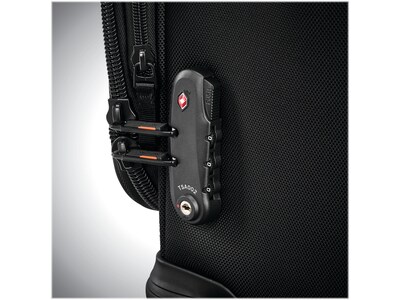 Samsonite 22.4" Carry-On Suitcase, 4-Wheeled Spinner, TSA Checkpoint Friendly, Black (127373-1041)