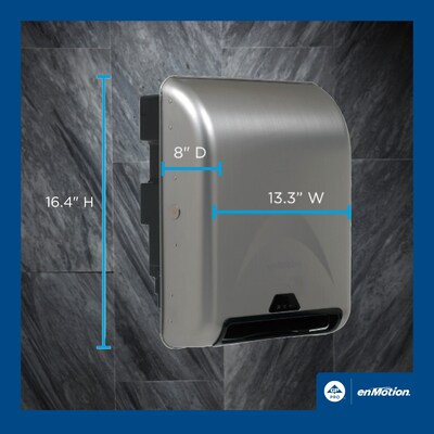 enmotion Automatic Hardwound Paper Towel Dispenser, Silver (59466A)