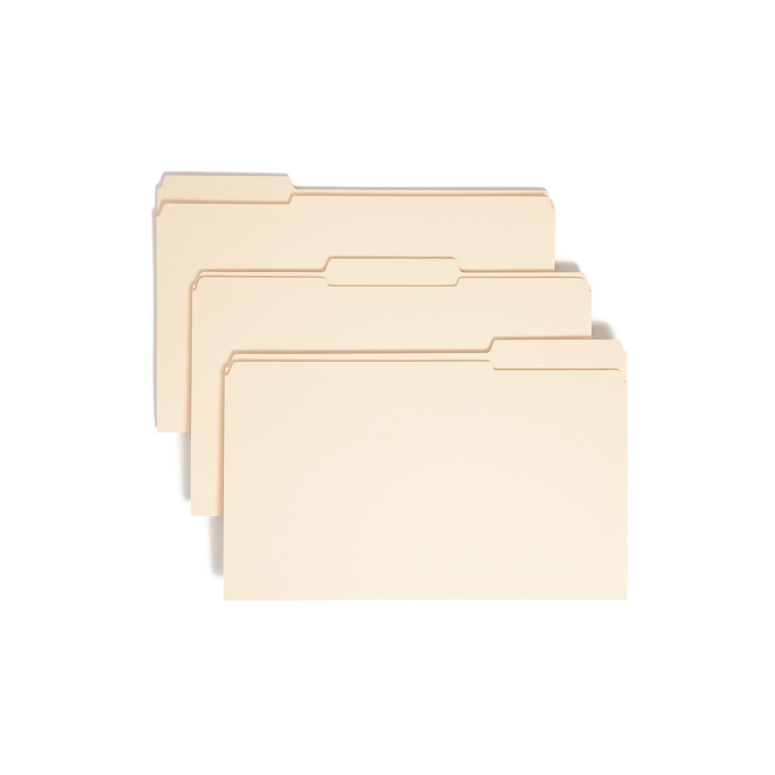 Smead File Folders, Reinforced 1/3-Cut Tab, Legal Size, Manila, 100/Box (15334)