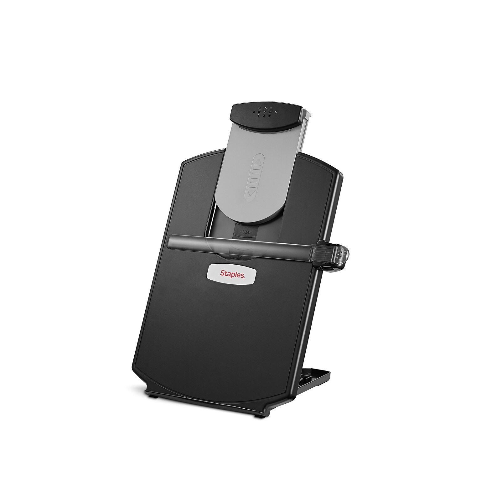 Staples® Plastic Document Stand with Clip & Guide Bar, Black (ST61704-CC)