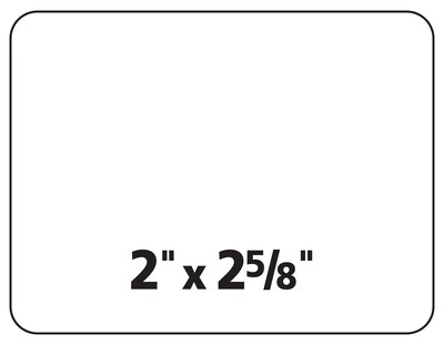 Avery Sure Feed Laser/Inkjet ID Labels, 2" x 2-5/8", White, 225 Labels/Pack (6572)