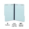 Staples Pressboard Classification Folder, 1 Expansion, Legal Size, Blue, 25/Box (TR509620/831099)