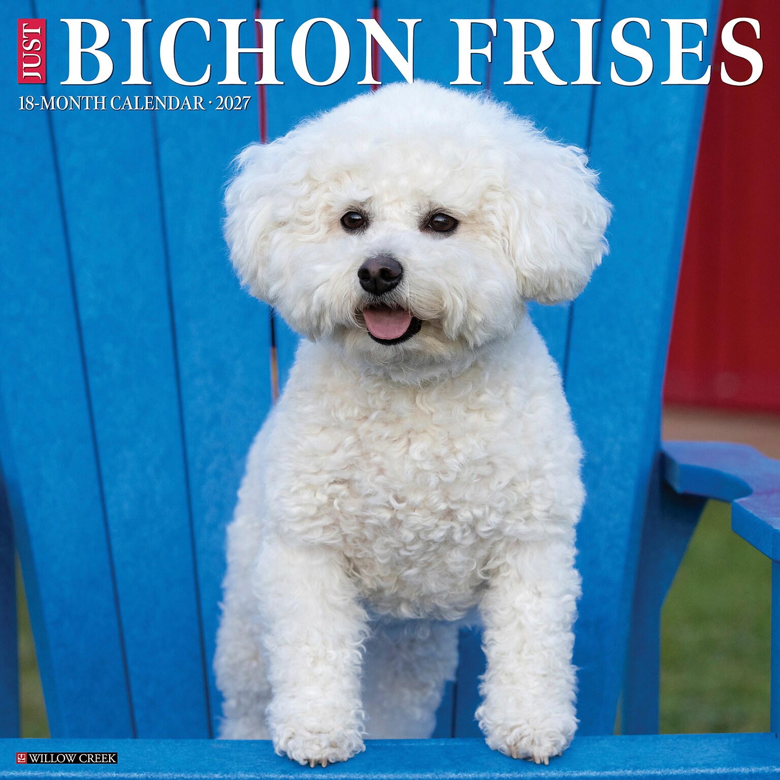 2027 Willow Creek Bichon Frises 12 x 12 Monthly Wall Calendar, Assorted Colors (59197)