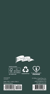 2026-2027 Willow Creek Botanical Nature 3.5 x 6.5 Monthly Planner Cover (57483X)