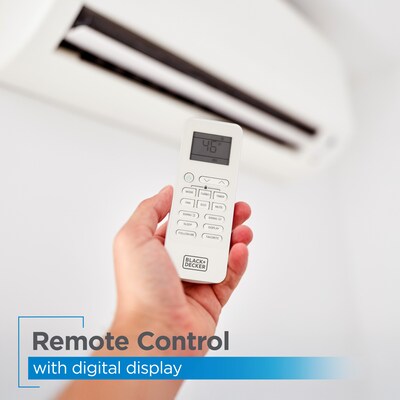 Black & Decker Mini Split 115-Volt 9000 BTU Wall Air Conditioner with Inverter & Remote, WiFi Enabled, White (BSA0915TC)