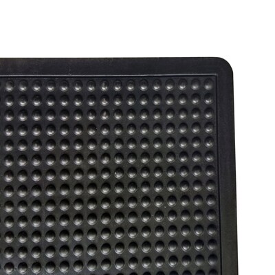 Floortex Doortex BubbleMat Anti-Fatigue Mat, 35 x 24, Black (NRAFFLRU0100)