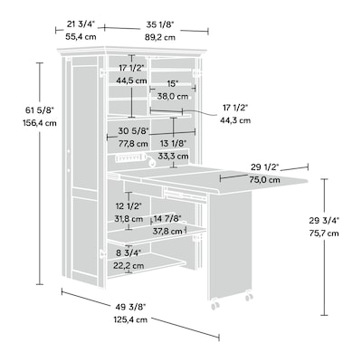 Sauder Select Craft and Sewing Armoire, Pacific Maple (430445)