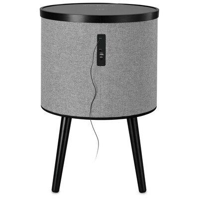 DecorTech Round Speaker Table with Wireless Charging