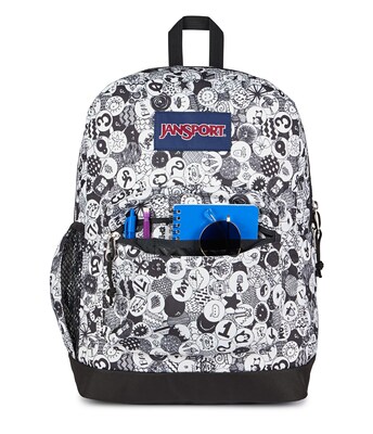 JanSport Cross Town Plus Laptop Backpack, Small, Doodle Dots (JS0A7ZNZA0G)