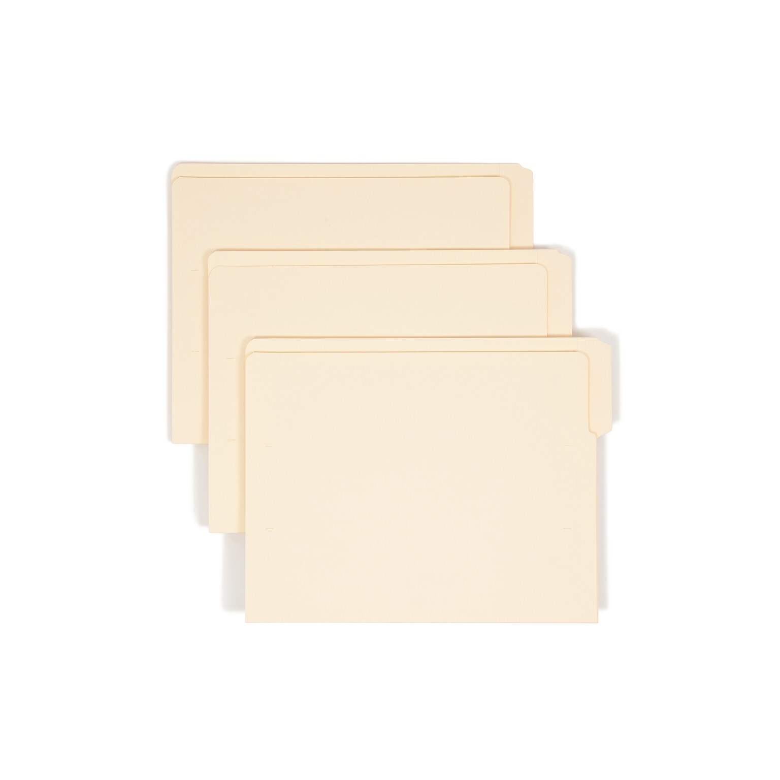 Smead Shelf-Master Recycled End Tab File Folder, Straight Cut, Letter Size, Manila, 100/Box (24135)