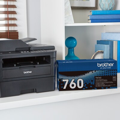 Brother TN 760 Black High Yield Toner Cartridge, Print Up to 3,000 Pages