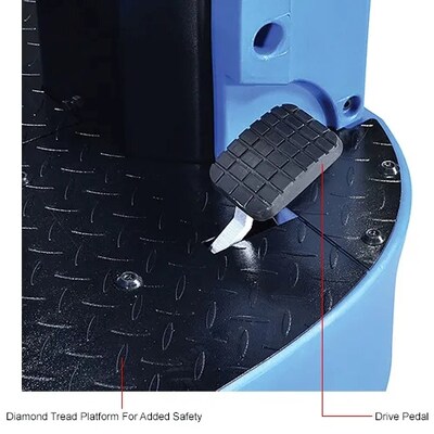 Global Industrial Auto Ride-On Floor Scrubber, 40" Cleaning Path (641750)