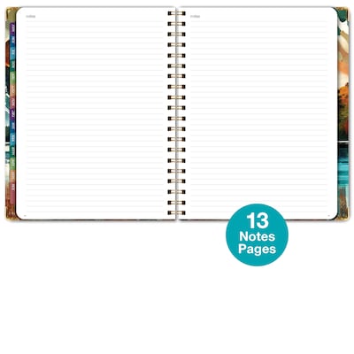 2026-2027 Excello Brands 8.5" x 11" Academic Weekly & Monthly Planner, Paperboard Cover, Lake View (FSHN-AY26-8511-82)