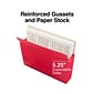 Staples® File Pockets, 5.25" Expansion, Letter Size, Assorted Colors, 5/Pack (TR765503)
