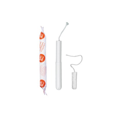 Aunt Flow Regular Absorbency Cotton Tampons, Cardboard Applicator, 500/Carton (AF-TAMP-APL-500)
