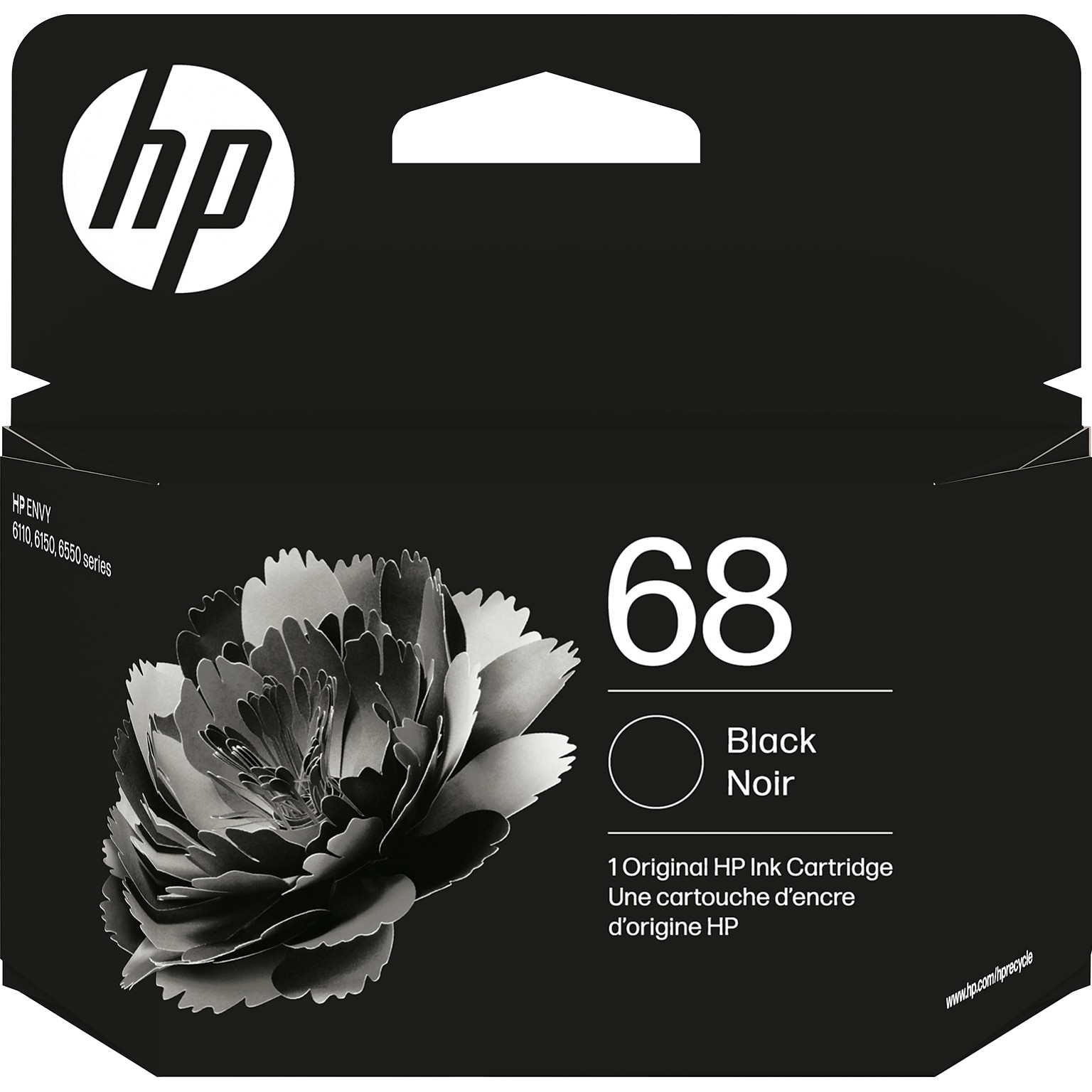 HP 68 Black Standard Yield Ink Cartridge, Prints Up to 160 Pages (7FP21TN)