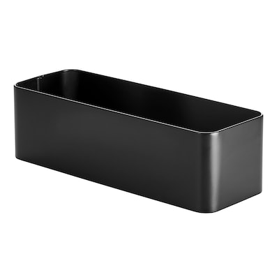 mDesign 3-Roll Steel Toilet Paper Storage Holder, Matte Black (25983)