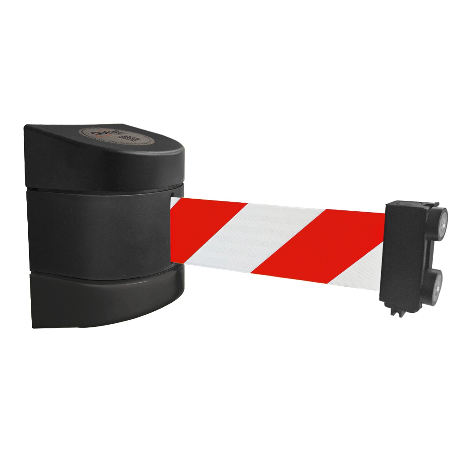 WallPro 400 Wall-Mountable 15 Retractable Belt Barrier, Red/White (WPM400B-YB15)