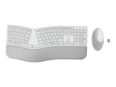 Kensington Pro Fit K75407US Wireless Ergonomic Keyboard and Mouse Combo, Gray
