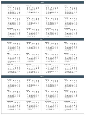 2026 House of Doolittle Earthscapes 8.5" x 11" Calendar Year Monthly Planner, Faux Leather Cover, Black (26402-26)