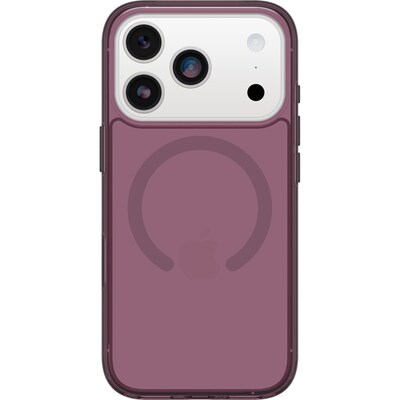 OtterBox Symmetry Series Clear MagSafe Phone Case for iPhone 17 Pro, Shock Absorbing, Purple Mystery (77-98846)