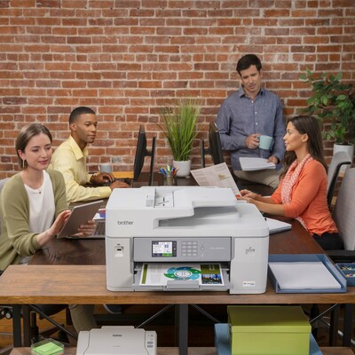Brother INKvestment Tank MFC-J6555DW Wireless Color Inkjet Printer, All-In-One Supertank, Print, Scan, Copy, Fax