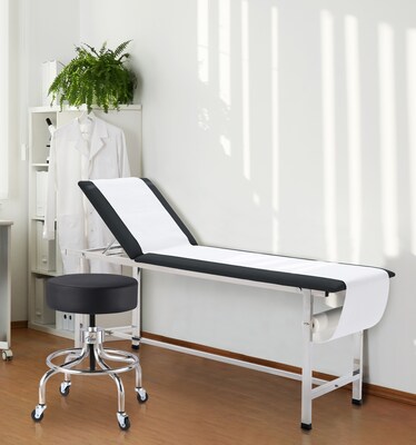 Viva Comfort Armless Vinyl Medical and Lab Stool, Black (ADI910-02-BLK-MK)