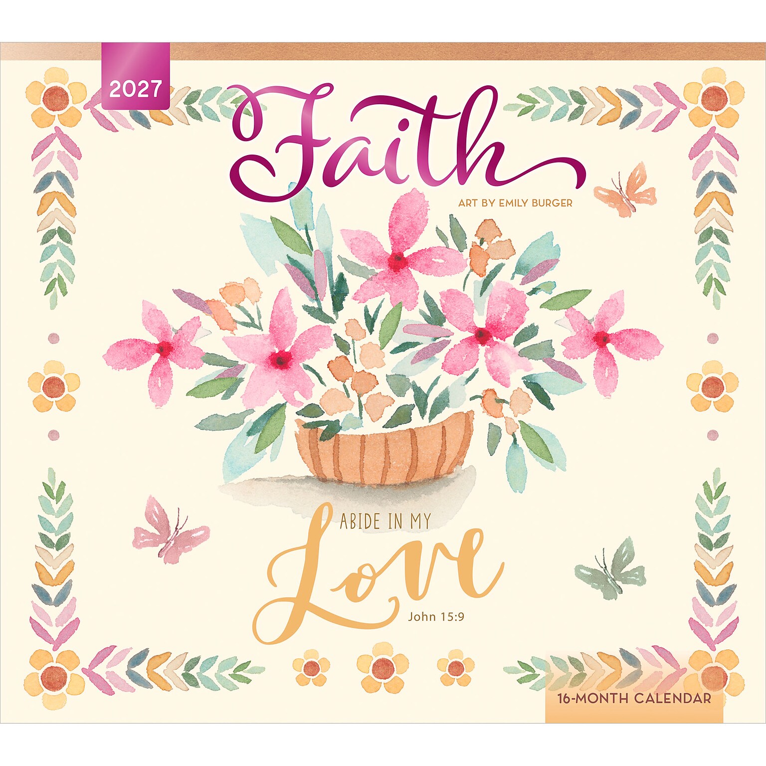 2027 BrownTrout Faith 14 x 12 Monthly Wall Calendar, Assorted Colors (9798330716005)