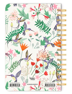 BrownTrout Hummingbirds 5.25 x 8.25 Academic & Calendar Year Personal Organizer, Multicolored (979