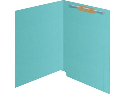 Medical Arts Press Kardex Match Reinforced End Tab File Folder, Straight Cut, Letter Size, Light Blue, 50/Box (S-09483-LBL)