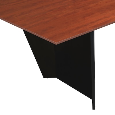 Regency Array 96"W x 48"D Conference Table With Grommet, Cherry/Black (ACT9648CHBK)