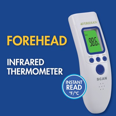 Veridian Non Contact Infrared Digital Temporal Thermometer, White (09-183)