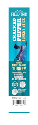 Field Trip Cracked Pepper Turkey Meat Stick, 0.5 oz., 24/Box (C0050TS9CCP)