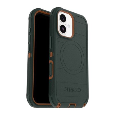 OtterBox Defender Pro MagSafe Phone Case for iPhone 17, Shock Absorbing, Green Intrigue (77-98411)