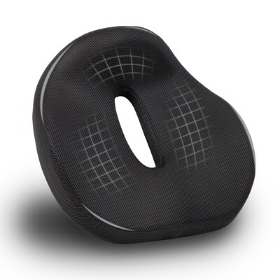 Mind Reader Donut Pillow with Air-Cloud Technology, Black (TAILST-BLK)