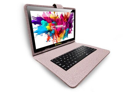Linsay Octa Core 10.1 Tablet, 4GB RAM, 128GB Storage, Android 13, Bundled with Cloth Keyboard, Back