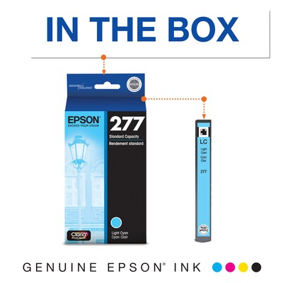 Epson 277 Light Cyan Standard Yield Ink Cartridge