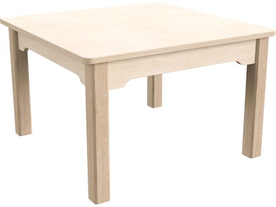 Flash Furniture Bright Beginnings Hercules Square Table, 23.5" x 23.5", Beech (MK-ME088007-GG)