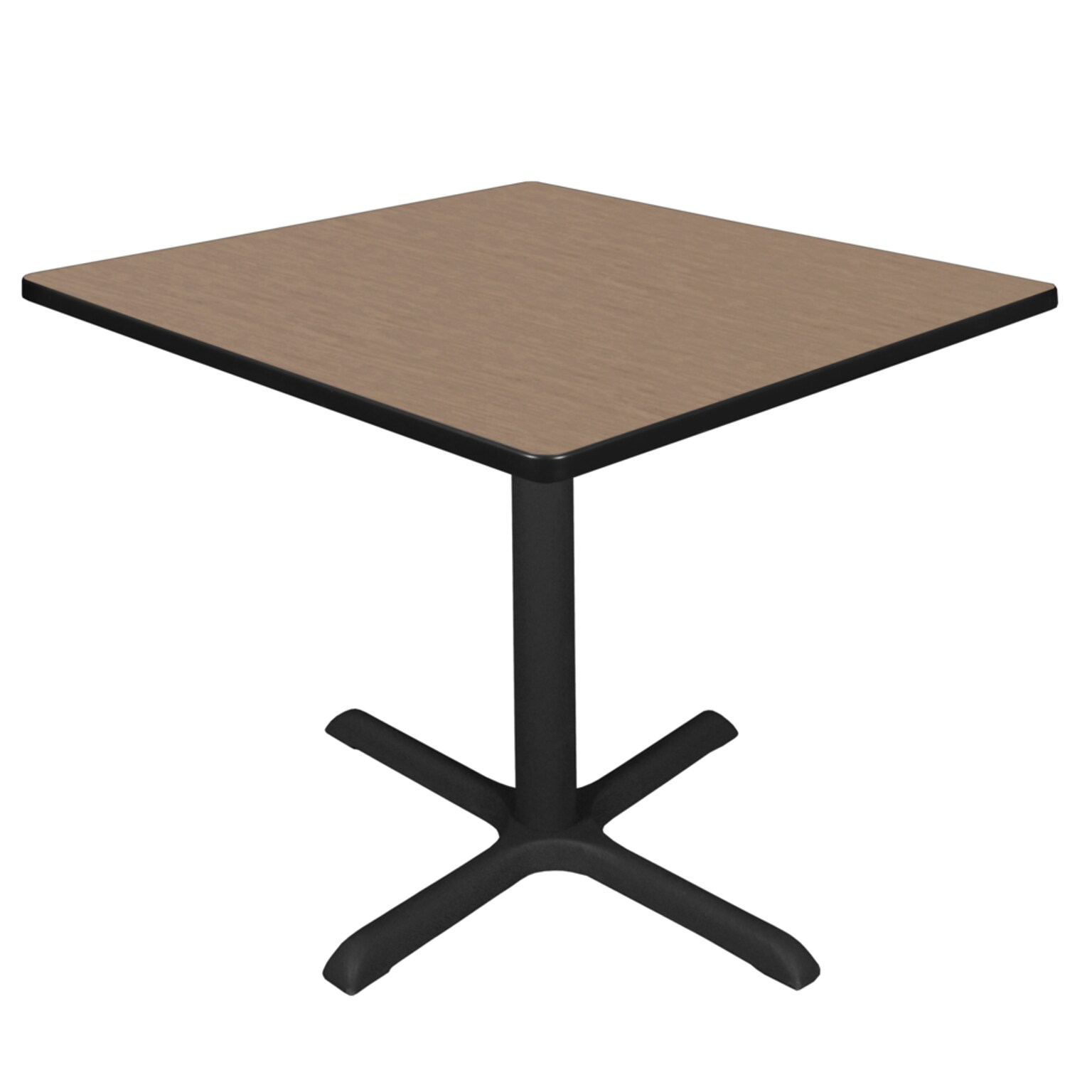 Regency Cain 42 Square X-Base Breakroom Table, Large, Noble Oak (TB4242NO)