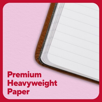 TRU RED™ 5.5” x 8” Medium Flexible Cover Narrow Ruled Journal, Cognac (TR61952)