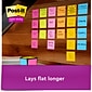Post-it® Super Sticky Full Stick Notes, 3" x 3", Energy Boost Collection, 25 Sheets/Pad, 12 Pads/Pack (F330-12SSAU)