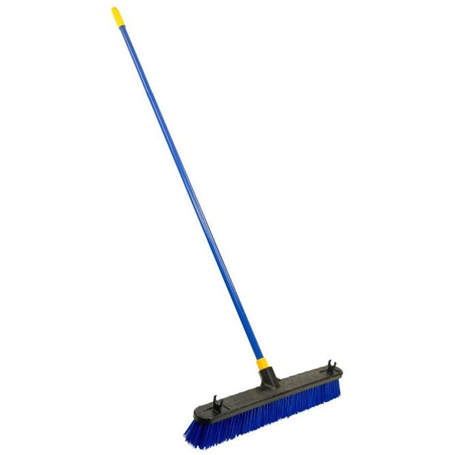 Quickie Bulldozer 24 Polypropylene Bristle Push Broom, Blue (599)