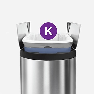simplehuman Code K 9-12 Gallon Trash Bag, 6.5 x 8.9, Low Density