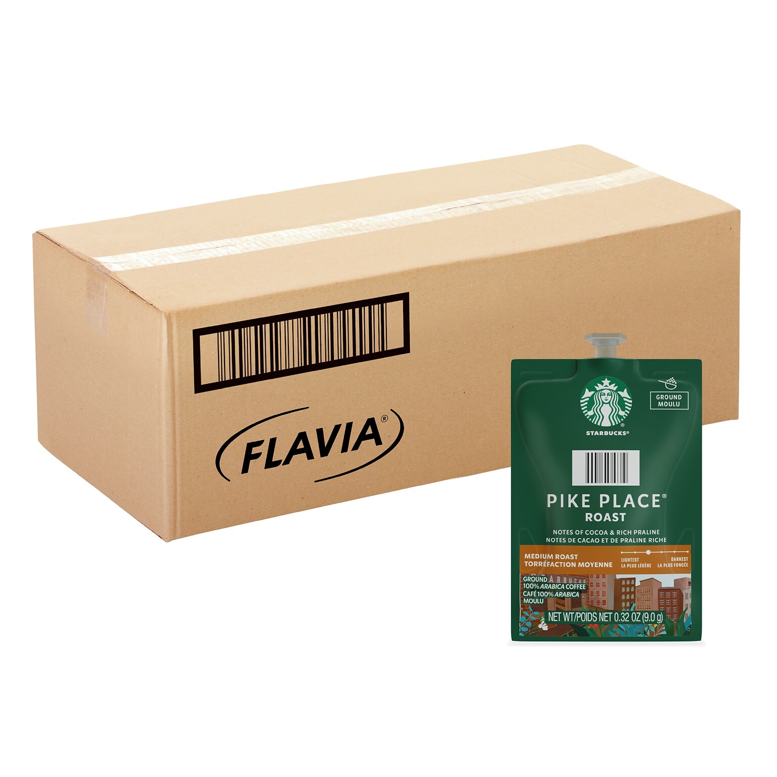 Starbucks Pike Place Coffee Flavia Freshpacks, Medium Roast, 76/Carton (MDR01038)