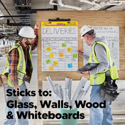 Post-it Super Sticky Wall Easel Pad, 25" x 30", Grid Lined, 30 Sheets/Pad, 4 Pads/Pack (560VAD4PK)