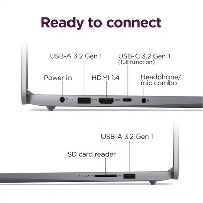 Lenovo IdeaPad Slim 3 15.6" Touchscreen Laptop, AMD Ryzen 7 5825U, 16GB RAM, 512GB SSD, Windows 11 Home (82XM00LMUS)