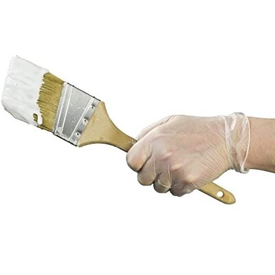 X3 Powder Free Vinyl Gloves, Latex Free, Clear, Medium, 100/Box, 10 Boxes/Carton (GPX344100-CC)