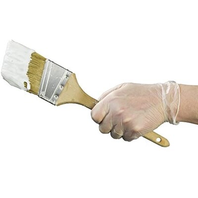 Ammex Professional X3 Powder Free Vinyl Gloves, Latex Free, Clear, XL, 100/Box (GPX348100)