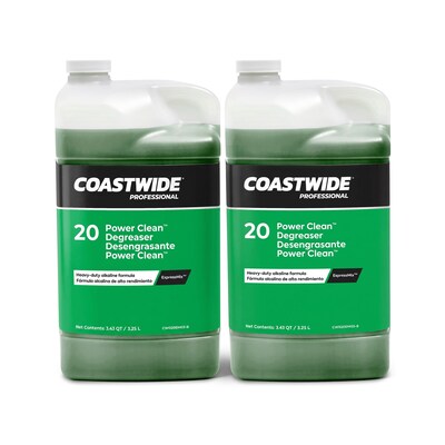 Coastwide Professional Heavy-Duty Cleaner and Degreaser Power Clean Concentrate for ExpressMix, 3.25L, 2/Carton (CW0733EM-A)