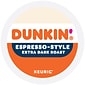 Dunkin' Espresso-Style Coffee, Extra Dark Roast, 0.37 oz. Keurig® K-Cup® Pods, 22/Box (5000367616)